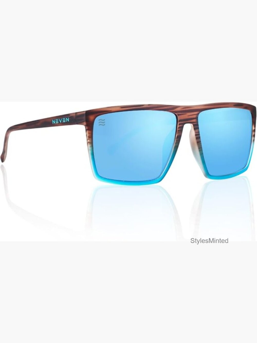 Polarized Rectangular Sunglasses UV400 Protection L/XL Fit